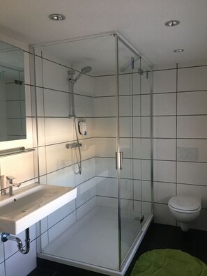 Hair dryer, towels, soap, shampoo - Schöne Ferienwohnung am Fuße des Fichtelgebirges (Kirchenlamitz)