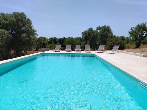 Stunning Distant sea views, Immersed in olive trees with PRIVATE POOL
