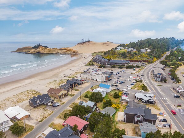 Vlak bij het strand