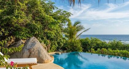 Casamar, beach front estate on Troncones Point