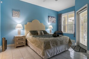 4 bedrooms, iron/ironing board, WiFi, bed sheets