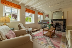 TV, fireplace, DVD player