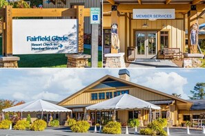 Check-in at Fairfield Glade Resort, where member services await.
