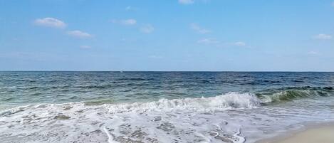 Beach nearby, sun-loungers