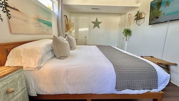 1 bedroom, iron/ironing board, travel crib, free WiFi
