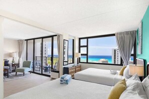 1 bedroom, iron/ironing board, free WiFi, bed sheets - Breathtaking Ocean View 1 BR Condo with Parking! (Honolulu)