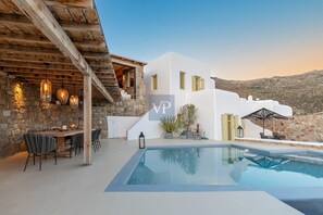 Villa | Pool | Outdoor pool - Villa Nirvana- Calm, Relaxing and no Wind! (Mykonos)
