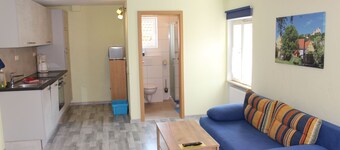 Kategorie E: 2-raumwohnung für 4 Personen mit 2 Bädern - Pension Mühle