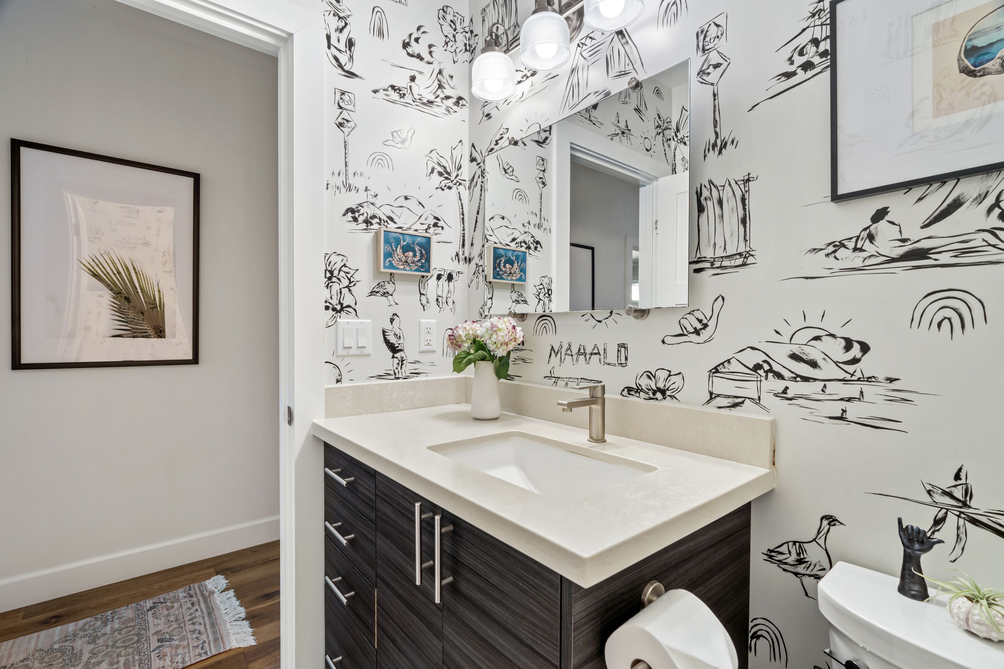 Bathtub, hair dryer, towels