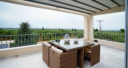 Relax in the private Luxury Villa Dion and enjoy your vacation in Messinia.