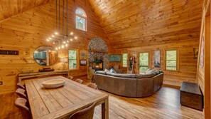 House, 3 Bedrooms | Dining - Tranquility Pond by Escape to Blue Ridge (Morganton)