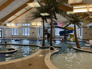Indoor pool, a heated pool