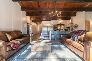 TV, fireplace, video games
