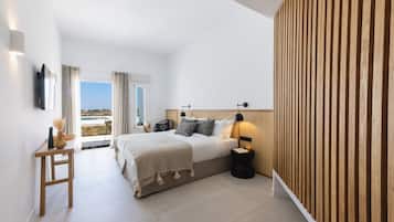 Betten mit Memory-Foam-Matratzen, Minibar, Zimmersafe