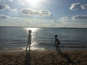 On the beach