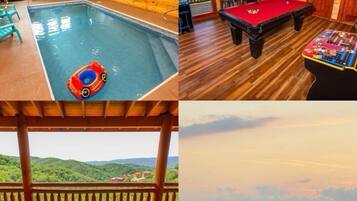 Indoor pool, a heated pool