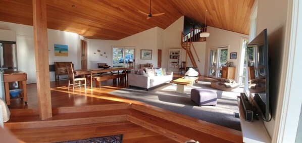 Fireplace, video games, books