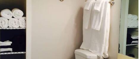 Combined shower/bathtub