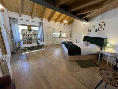 Estudio de Vistas Privilegiadas a la Reserva de la Biosfera y Exquisita Decoración Ecléctica