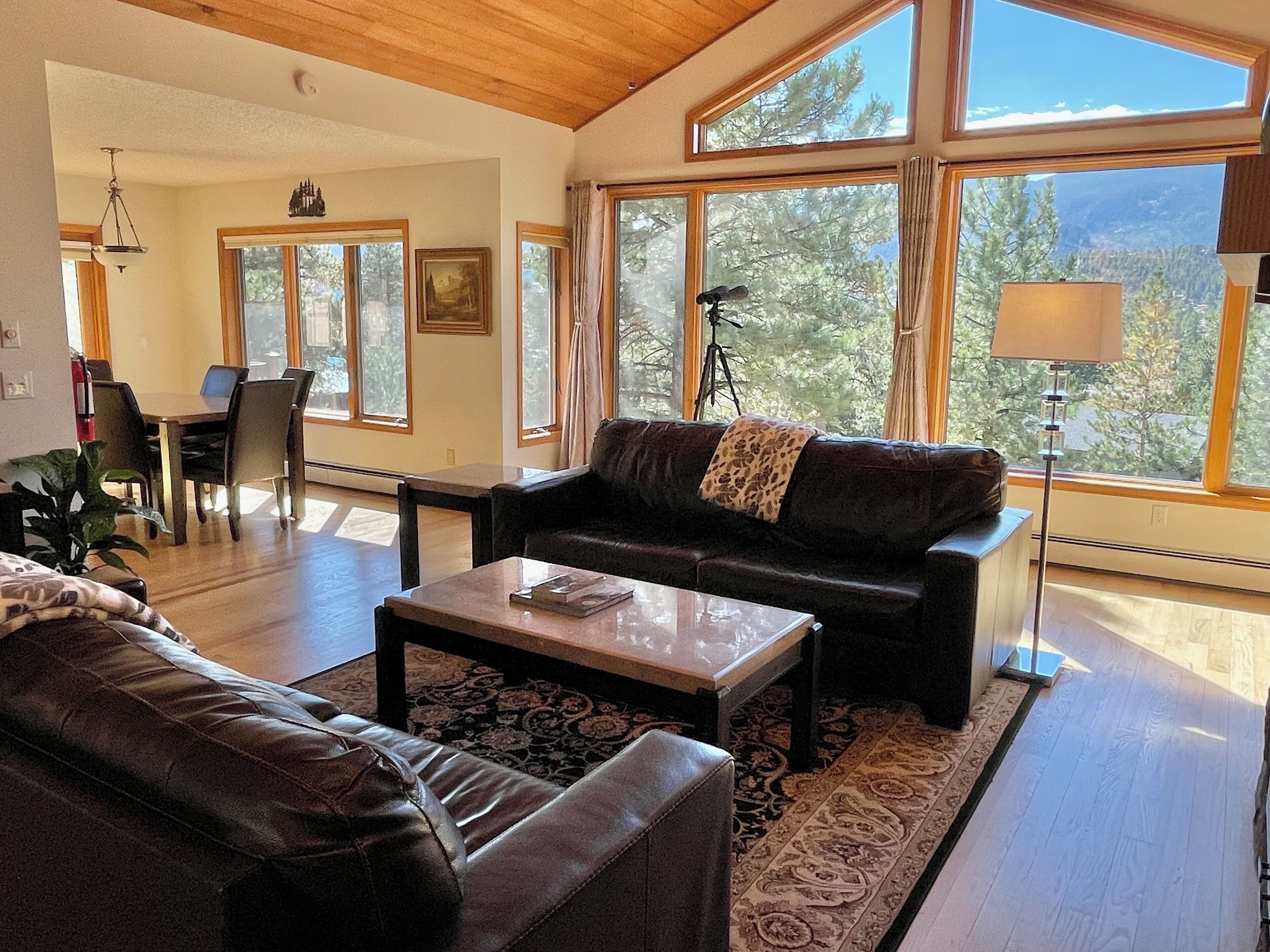 Smart-tv, een open haard, videospelletjes en tafelvoetbal