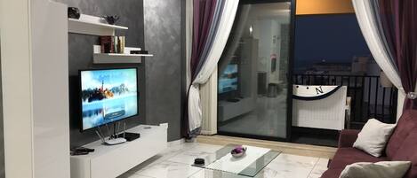 Apartemen, 2 kamar tidur, Boleh Merokok, balkon | Interior