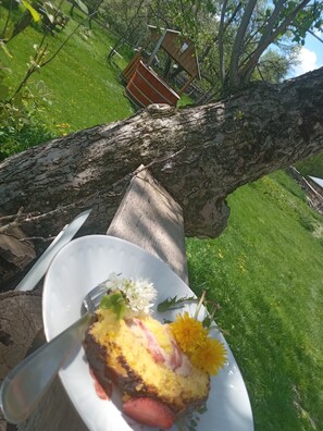 Maison, 2 chambres, fumeur, patio | Restauration