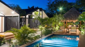 Bungalow, 1 slaapkamer, terras, uitzicht op tuin | Terras