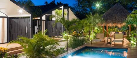 Bungalow, 1 chambre, terrasse, vue sur le jardin | Terrasse/patio