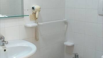 Room, 1 Bedroom, Accessible, Smoking | Bathroom | Combined shower/bathtub, hair dryer, towels