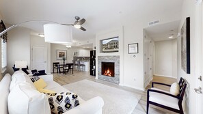 Smart TV, fireplace, offices