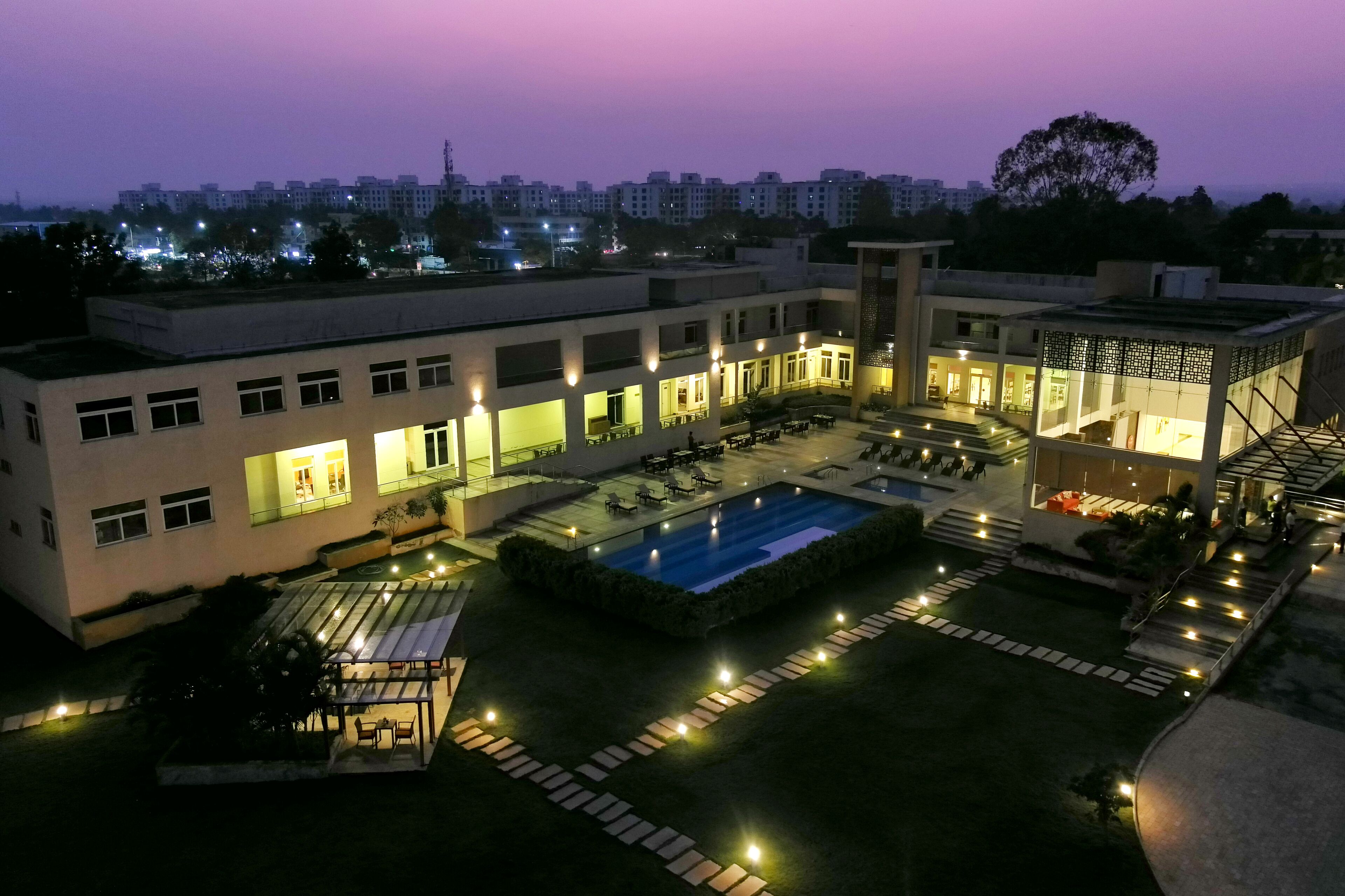 Front of property – evening/night