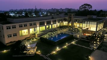 Front of property – evening/night