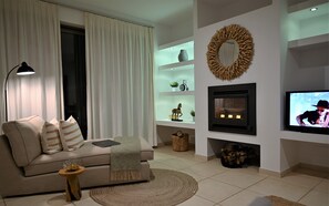 TV, fireplace, ping pong