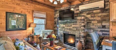 スマートテレビ、暖炉