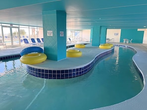 Indoor pool, outdoor pool - Bay Watch 1110-1BR/1BA Oceanfront Condo in North Myrtle Beach (North Myrtle Beach)