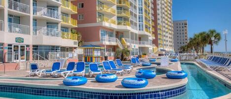 Indoor pool, outdoor pool