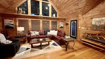 Smart TV, fireplace, table football, offices