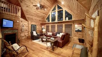 Smart TV, fireplace, table football, offices