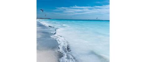 Vlak bij het strand