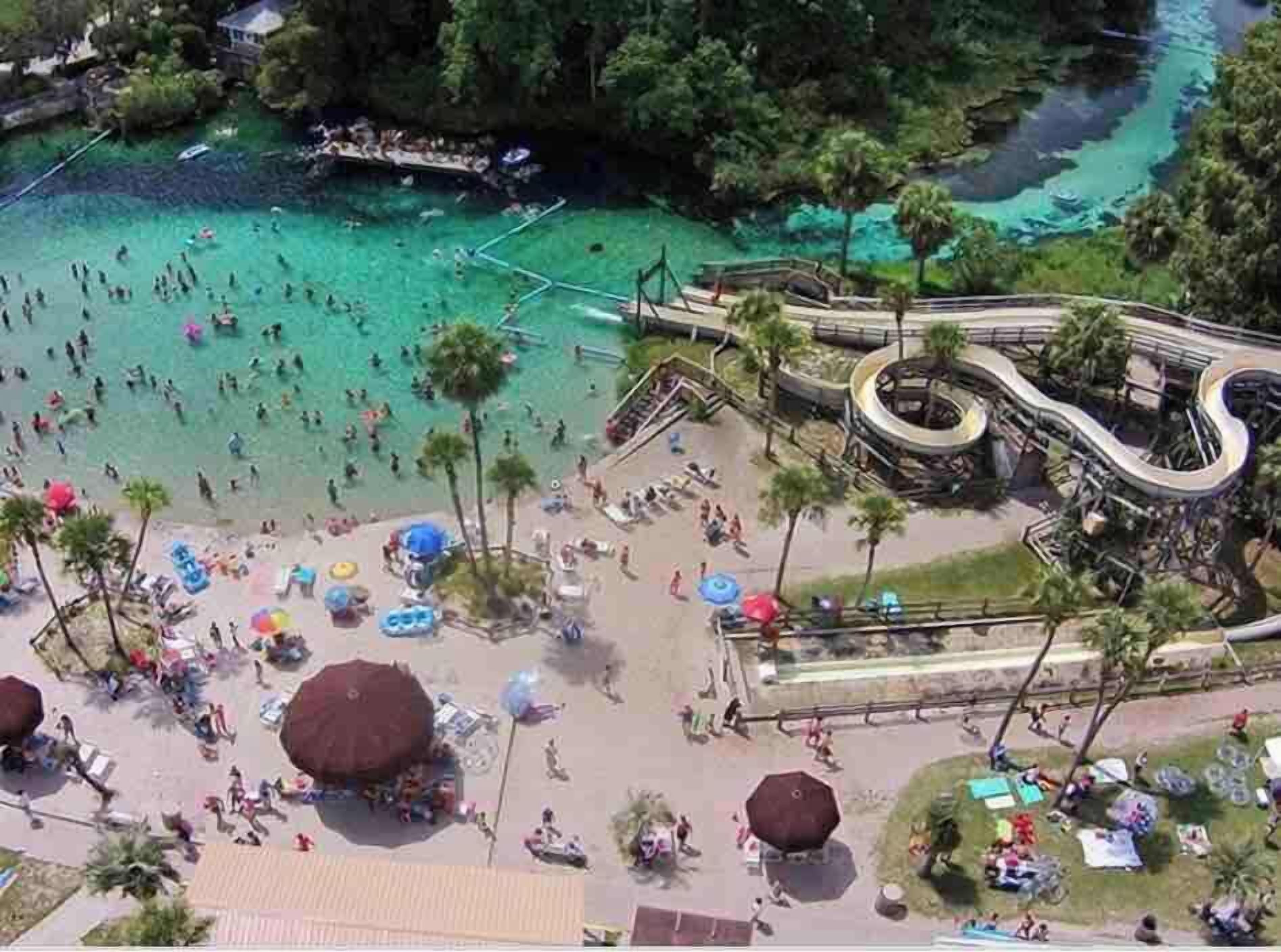 Buccaneer bay. Natural springs and beach area.