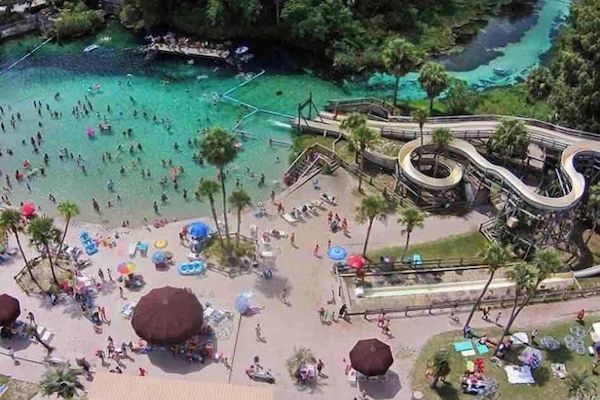 Buccaneer bay. Natural springs and beach area.