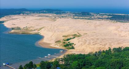FEET from the Silver Lake Sand Dune Entrance!