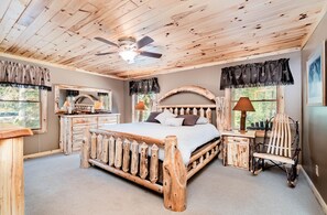 3 bedrooms, desk, travel cot, free WiFi - Cabin near Leota Trails (Harrison)