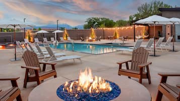 Alberca al aire libre por temporada