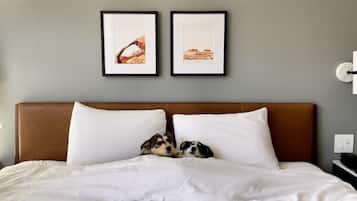 Literie de qualité, lit avec matelas en mousse à mémoire, coffre-fort