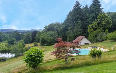 Beautiful home in St-Hilaires-les-Places with outdoor swimming pool