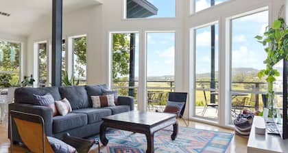 Sunset Waterfront Escape w/ Pool & River Views, Minutes to Lake Travis!