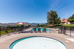 A heated pool