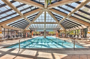 Indoor pool, a heated pool