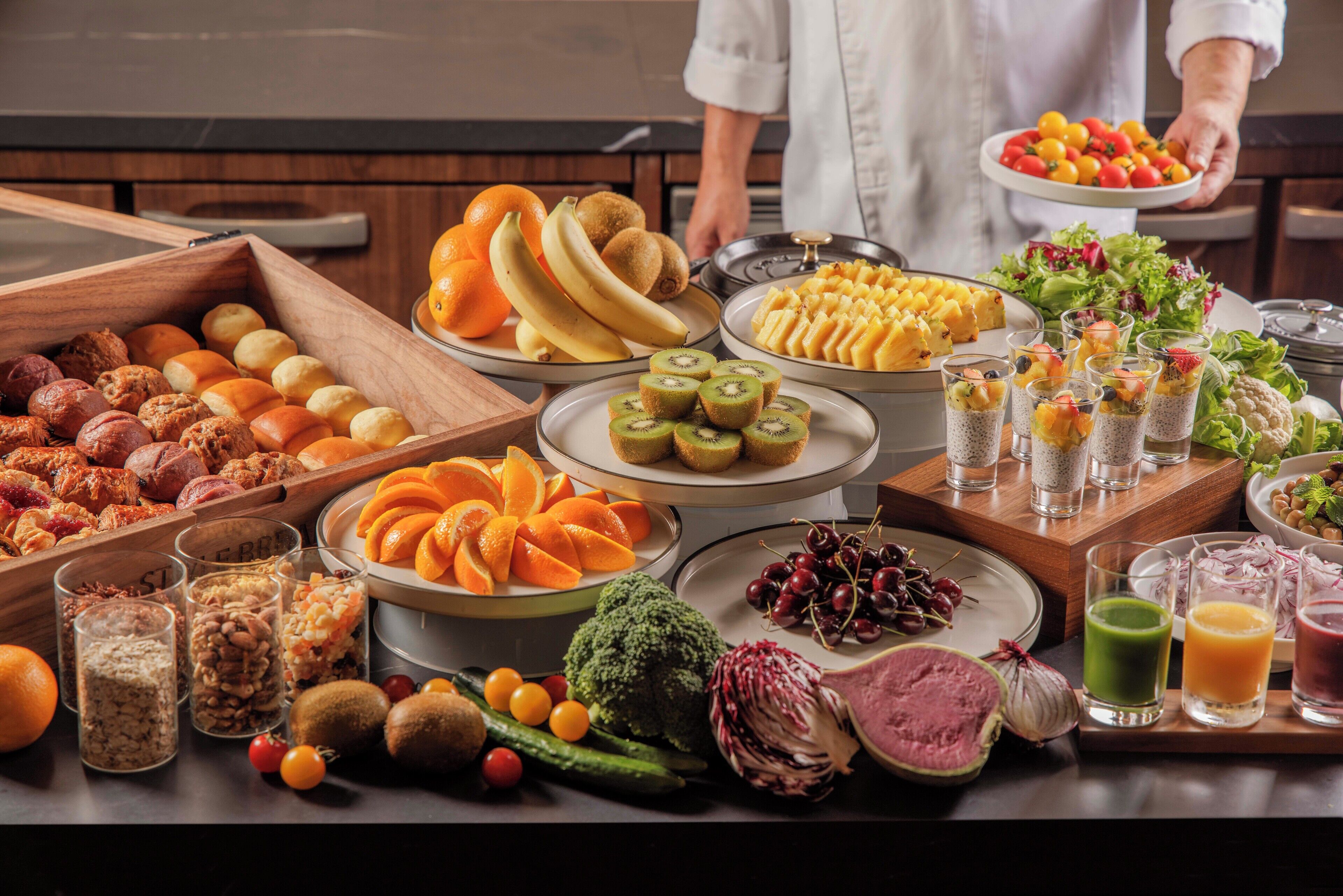 Frukostbuffé varje dag mot avgift